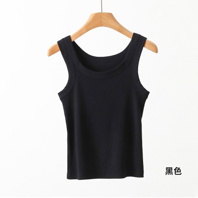 夏季新品優(yōu)可絲寬肩背心女內(nèi)搭遮副乳防走光修身打底女士背心批發(fā)
