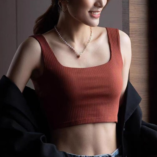 美背內衣小吊帶女內搭網紅爆款夏外穿打底抹胸防走光背心文胸一體