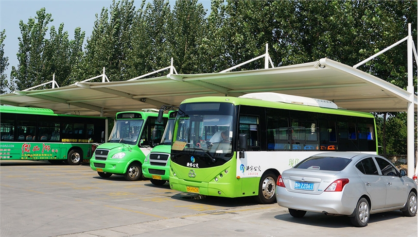 四川膜結構戶(hù)外大巴停充電樁車(chē)棚安裝施工方案施工圖